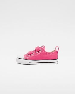 Converse Chuck Taylor All Star Seasonal Hook and Loop Fiu Rövidszárú Piros/Fehér | VSTGPYD-HU